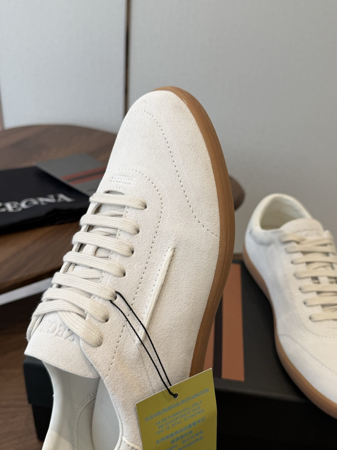 ZEGNA 杰尼亚 （男款）系列 户外 休闲 运动鞋 吴磊同款 原版购入开发 做货 这款黑色皮革 Triple Stit