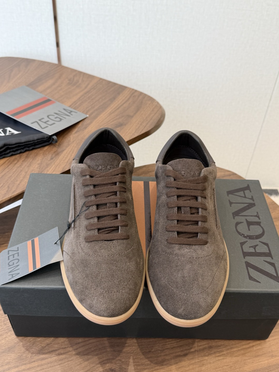 ZEGNA 杰尼亚 （男款）系列 户外 休闲 运动鞋 吴磊同款 原版购入开发 做货 这款黑色皮革 Triple Stit