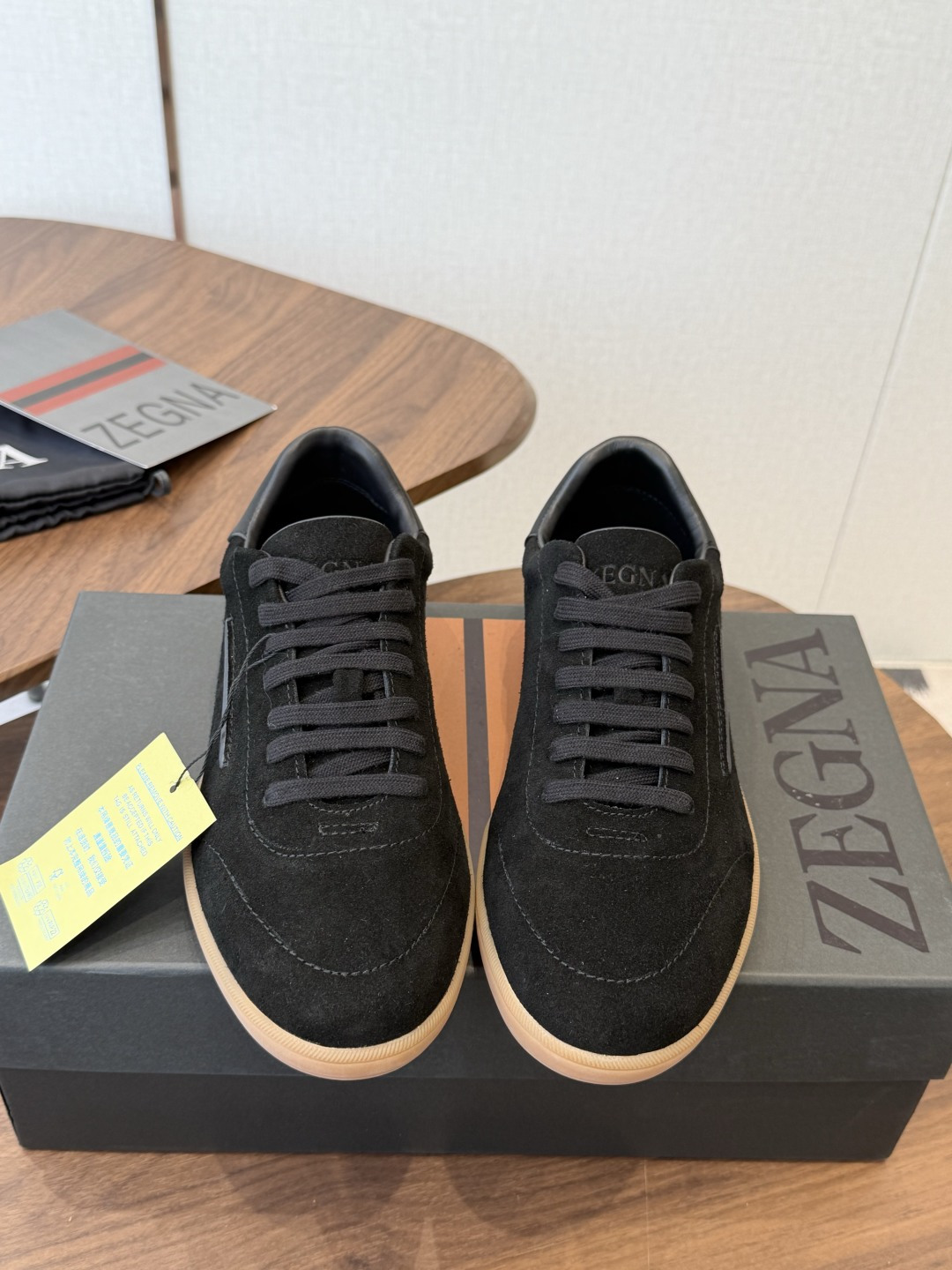 ZEGNA 杰尼亚 （男款）系列 户外 休闲 运动鞋 吴磊同款 原版购入开发 做货 这款黑色皮革 Triple Stit