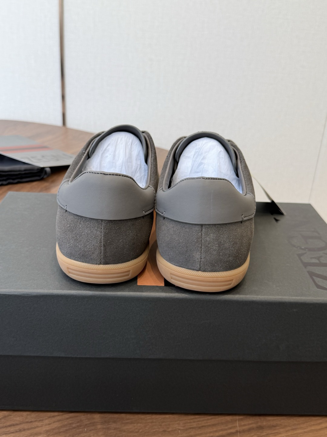 ZEGNA 杰尼亚 （男款）系列 户外 休闲 运动鞋 吴磊同款 原版购入开发 做货 这款黑色皮革 Triple Stit