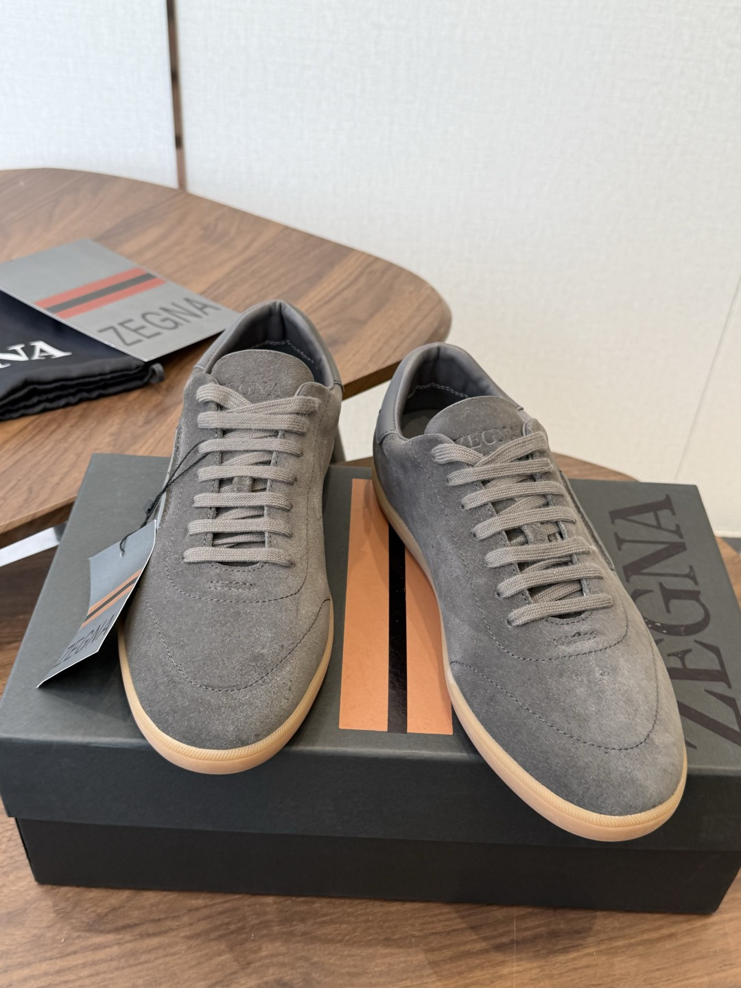 ZEGNA 杰尼亚 （男款）系列 户外 休闲 运动鞋 吴磊同款 原版购入开发 做货 这款黑色皮革 Triple Stit