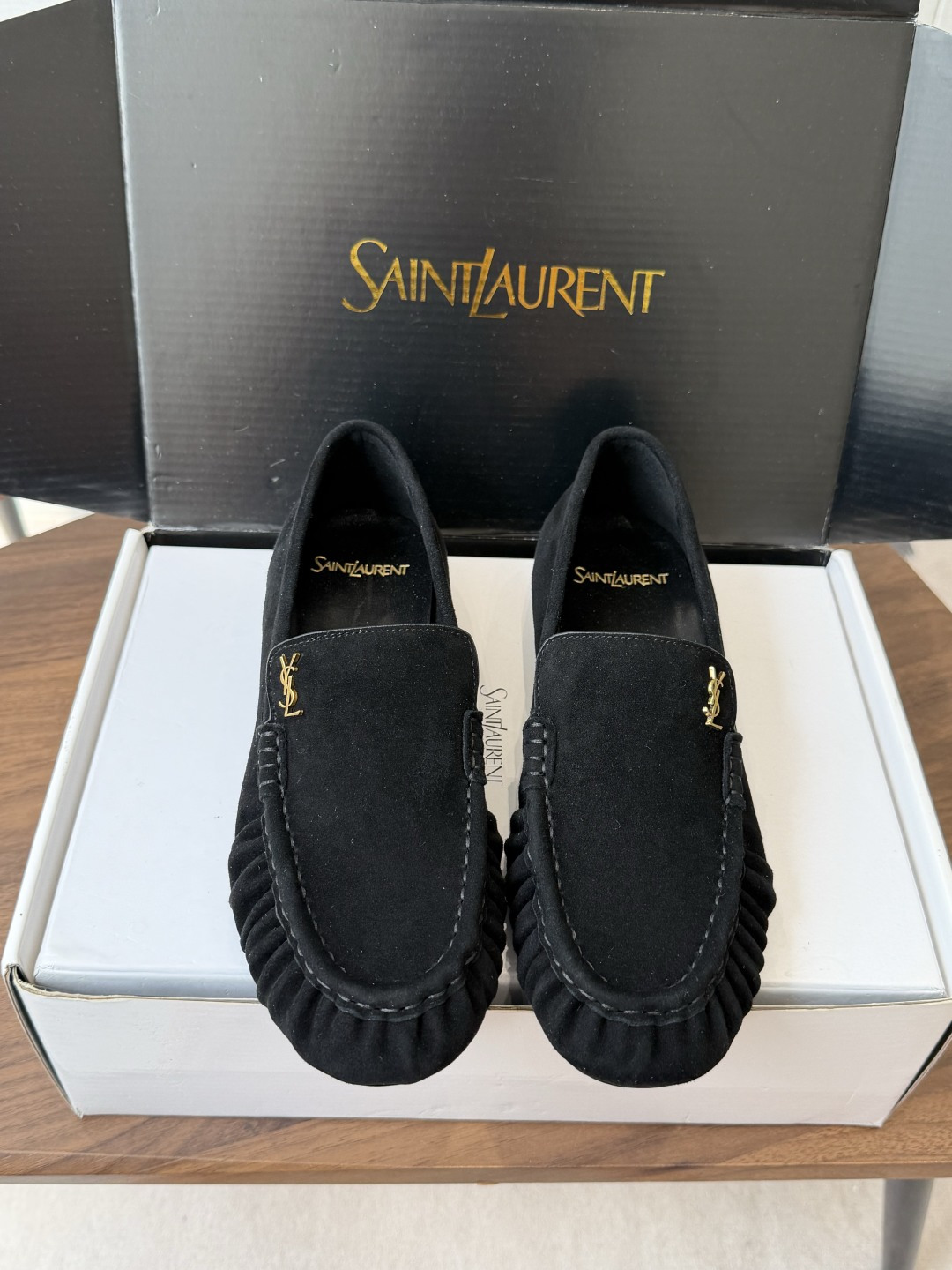 (⚠️官网同步✈️盒包装) YSL Yves Saint Laurent (杨树林)大爆款情侣 樂福鞋小牛皮制造 平 (⚠️官网同步✈️盒包装) YSL Yves Saint Laurent (杨树林)大爆款情侣 樂福鞋小牛皮制造 平