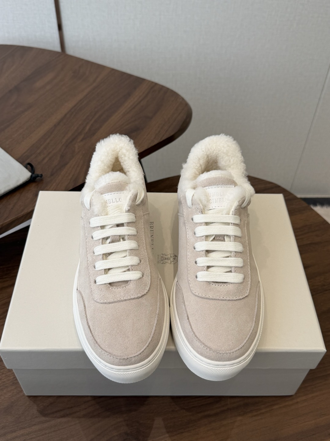 Brunello Cucinelli 26ss最新 Bc 系带 羊毛休闲鞋 鞋面进口麂皮/进口牛皮 内里进口羊毛/羊 Brunello Cucinelli 26ss最新 Bc 系带 羊毛休闲鞋 鞋面进口麂皮/进口牛皮 内里进口羊毛/羊
