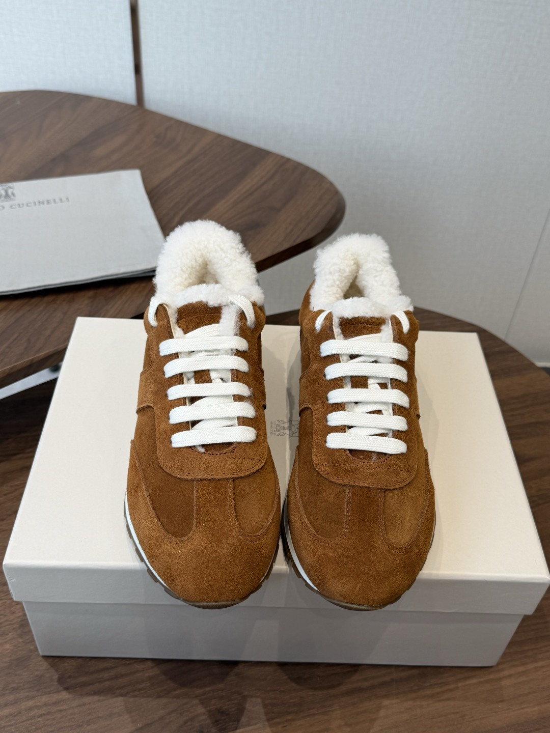 Brunello Cucinelli 26ss最新 Bc 系带 羊毛休闲鞋 鞋面进口麂皮/进口牛皮 内里进口羊毛/羊 Brunello Cucinelli 26ss最新 Bc 系带 羊毛休闲鞋 鞋面进口麂皮/进口牛皮 内里进口羊毛/羊