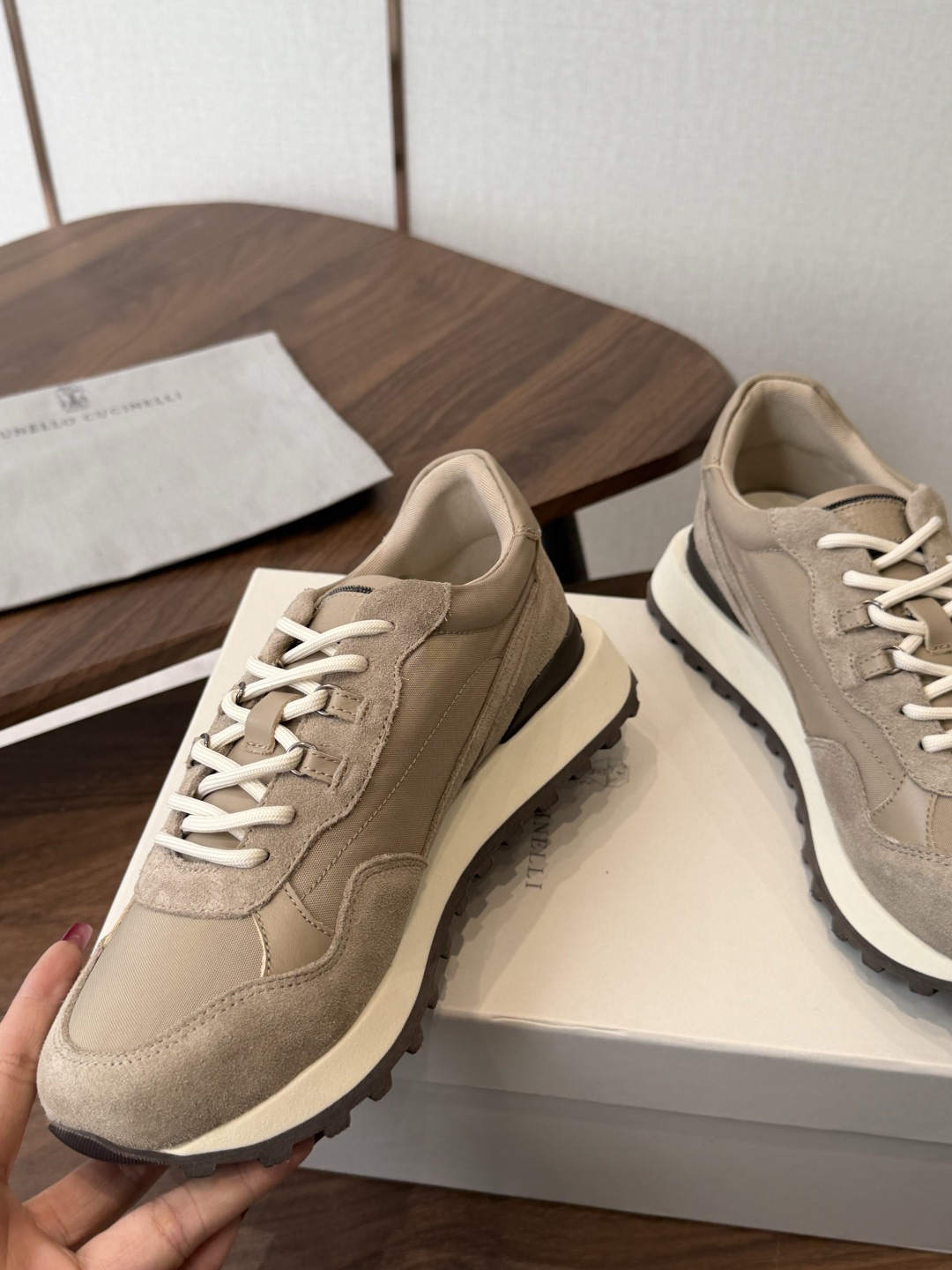 Brunello Cucinelli 26ss最新 Bc 系带 休闲鞋 鞋面进口麂皮/进口牛皮 内里进口羊毛 0.5 Brunello Cucinelli 26ss最新 Bc 系带 休闲鞋 鞋面进口麂皮/进口牛皮 内里进口羊毛 0.5