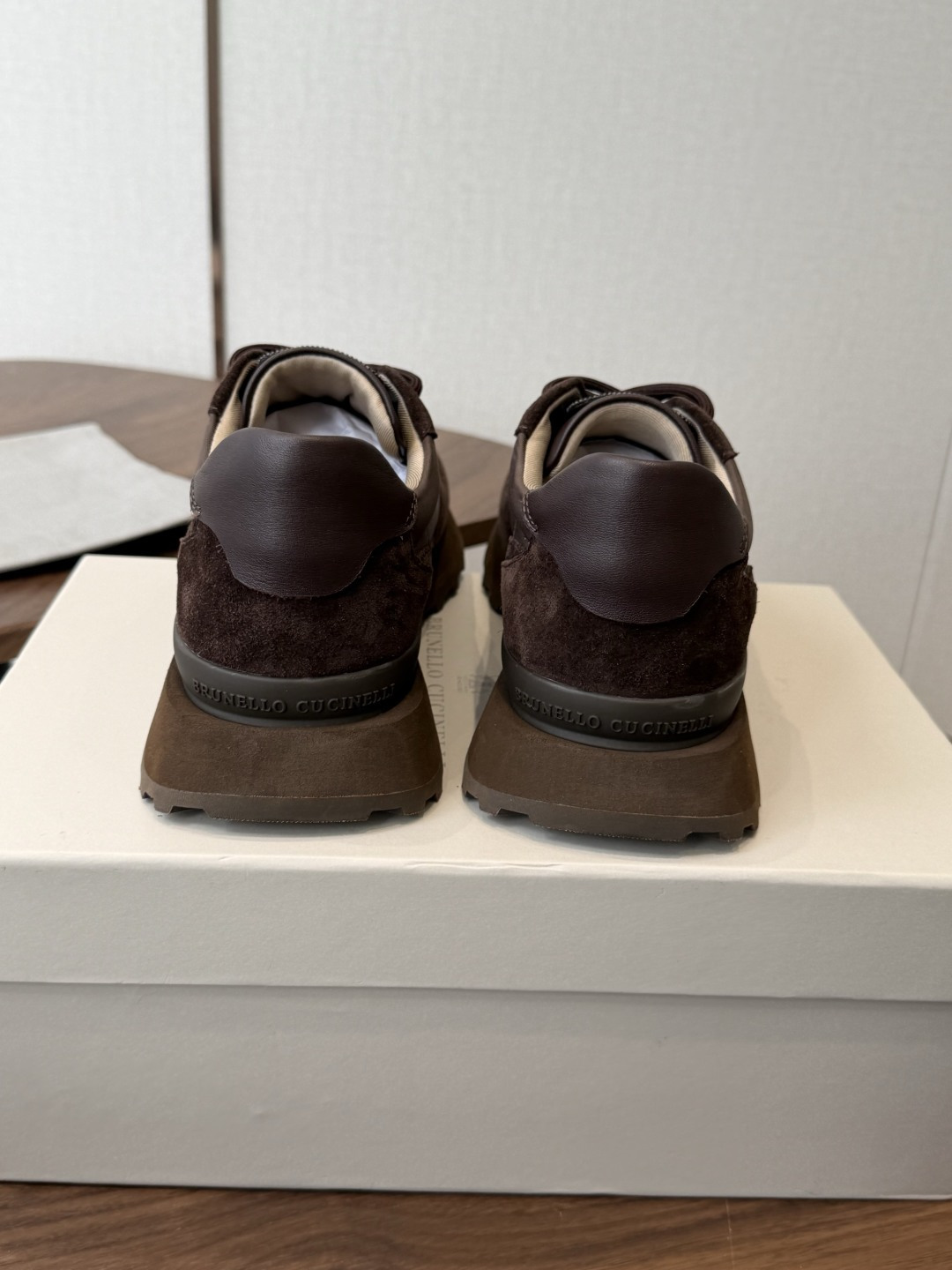 Brunello Cucinelli  26ss最新 Bc 系带 休闲鞋  鞋面进口麂皮/进口牛皮 内里进口羊毛 0.5