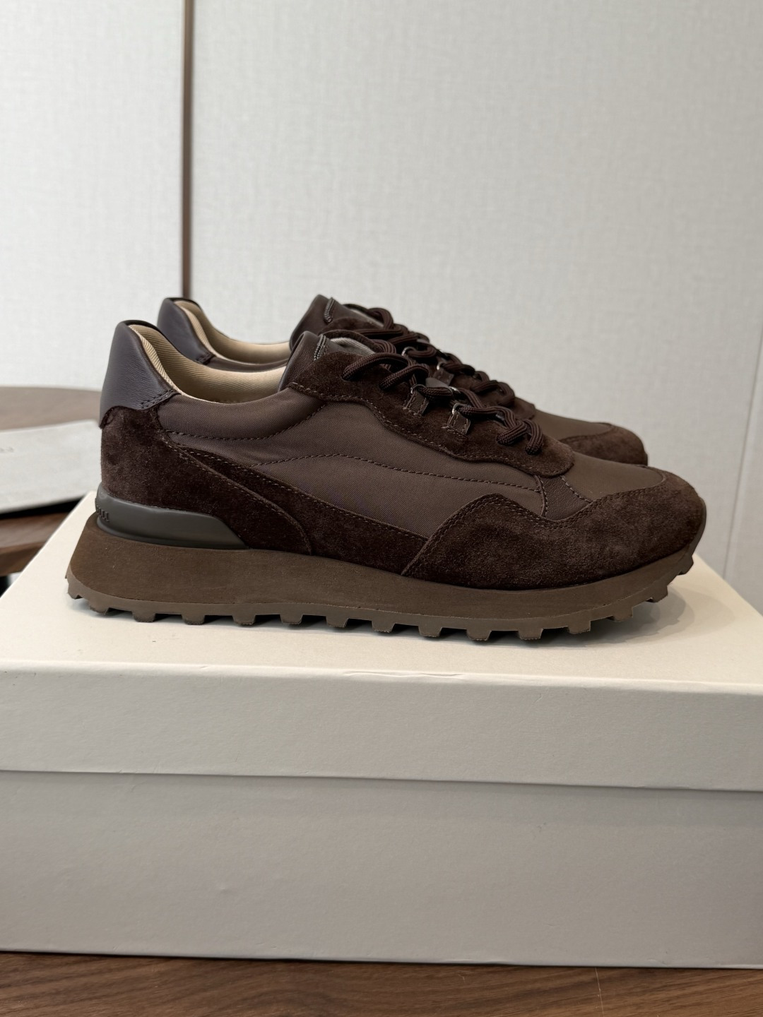 Brunello Cucinelli  26ss最新 Bc 系带 休闲鞋  鞋面进口麂皮/进口牛皮 内里进口羊毛 0.5