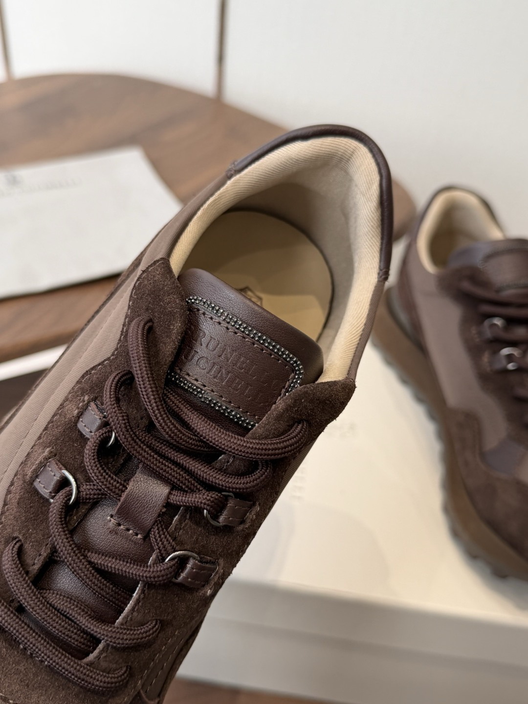 Brunello Cucinelli  26ss最新 Bc 系带 休闲鞋  鞋面进口麂皮/进口牛皮 内里进口羊毛 0.5