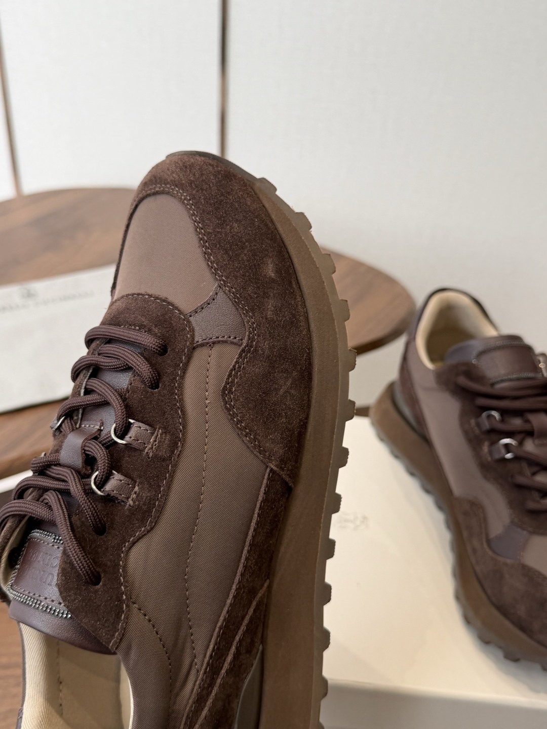 Brunello Cucinelli  26ss最新 Bc 系带 休闲鞋  鞋面进口麂皮/进口牛皮 内里进口羊毛 0.5