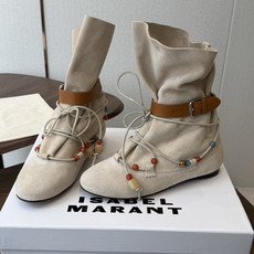 Isabel Marant 伊莎贝尔 26ss 少女感 一眼就心动 一脚蹬平底短靴 isabel marant Isabel Marant 伊莎贝尔 26ss 少女感 一眼就心动 一脚蹬平底短靴 isabel marant