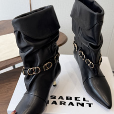 Isabel Marant 伊莎贝尔 26ss 少女感 一眼就心动 一脚蹬平底短靴 isabel marant Isabel Marant 伊莎贝尔 26ss 少女感 一眼就心动 一脚蹬平底短靴 isabel marant
