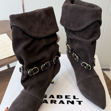 Isabel Marant 伊莎贝尔 26ss 少女感 一眼就心动 一脚蹬平底短靴 isabel marant Isabel Marant 伊莎贝尔 26ss 少女感 一眼就心动 一脚蹬平底短靴 isabel marant