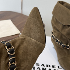 Isabel Marant 伊莎贝尔 26ss 少女感 一眼就心动 一脚蹬平底短靴 isabel marant Isabel Marant 伊莎贝尔 26ss 少女感 一眼就心动 一脚蹬平底短靴 isabel marant
