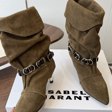 Isabel Marant 伊莎贝尔 26ss 少女感 一眼就心动 一脚蹬平底短靴 isabel marant Isabel Marant 伊莎贝尔 26ss 少女感 一眼就心动 一脚蹬平底短靴 isabel marant