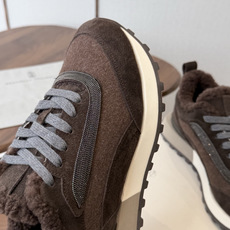 Brunello Cucinelli 26ss最新 Bc 系带 羊毛休闲鞋 鞋面进口麂皮/进口牛皮 内里进口羊毛/羊 Brunello Cucinelli 26ss最新 Bc 系带 羊毛休闲鞋 鞋面进口麂皮/进口牛皮 内里进口羊毛/羊