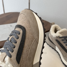 Brunello Cucinelli 26ss最新 Bc 系带 羊毛休闲鞋 鞋面进口麂皮/进口牛皮 内里进口羊毛/羊 Brunello Cucinelli 26ss最新 Bc 系带 羊毛休闲鞋 鞋面进口麂皮/进口牛皮 内里进口羊毛/羊
