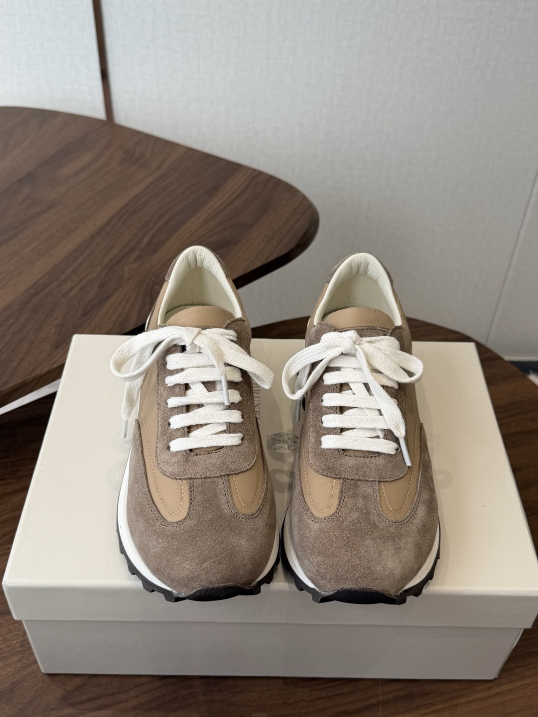 Brunello Cucinelli  26ss最新 Bc 系带 休闲鞋  鞋面进口麂皮/进口牛皮 内里进口羊毛 0.5