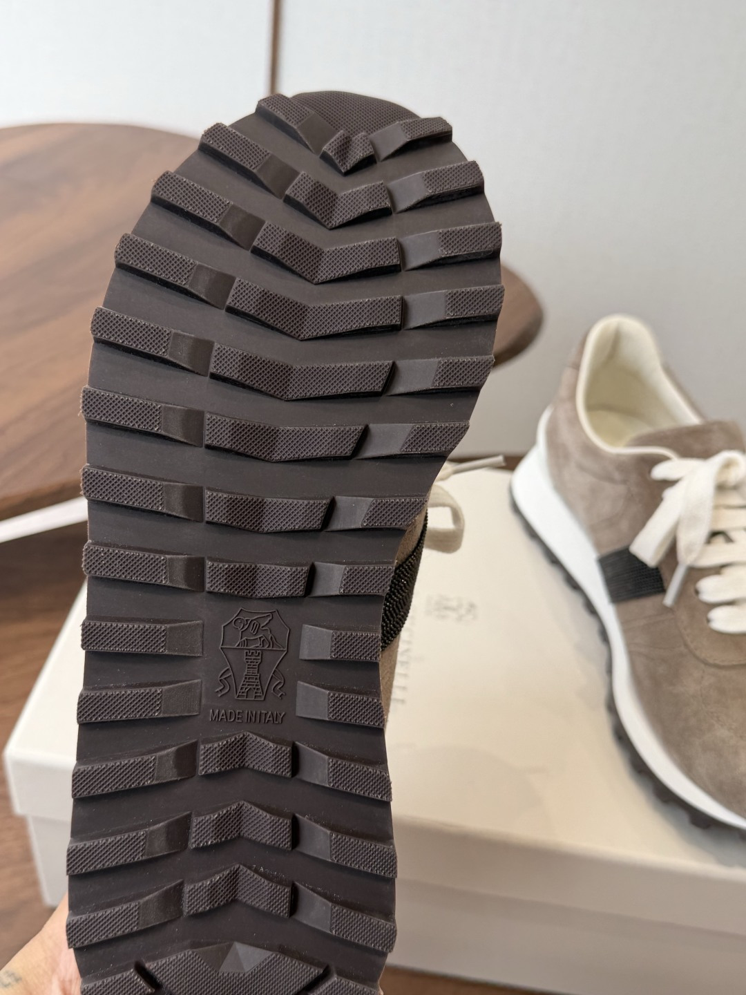 Brunello Cucinelli  26ss最新 Bc 系带 休闲鞋  鞋面进口麂皮/进口牛皮 内里进口羊毛 0.5