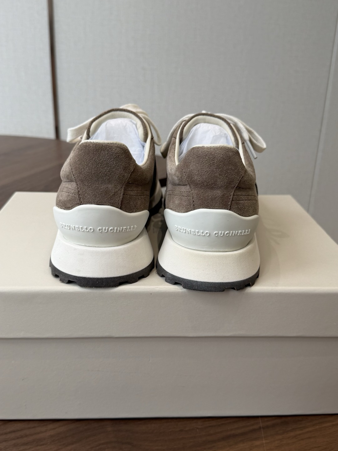 Brunello Cucinelli  26ss最新 Bc 系带 休闲鞋  鞋面进口麂皮/进口牛皮 内里进口羊毛 0.5