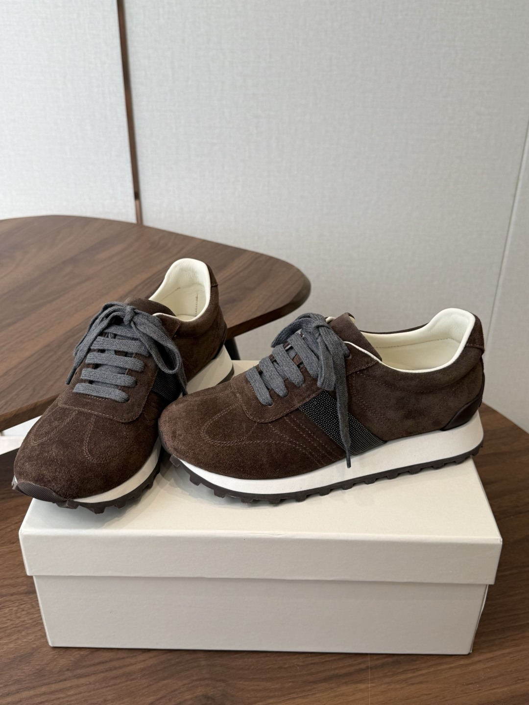 Brunello Cucinelli 26ss最新 Bc 系带 休闲鞋 鞋面进口麂皮/进口牛皮 内里进口羊毛 0.5 Brunello Cucinelli 26ss最新 Bc 系带 休闲鞋 鞋面进口麂皮/进口牛皮 内里进口羊毛 0.5