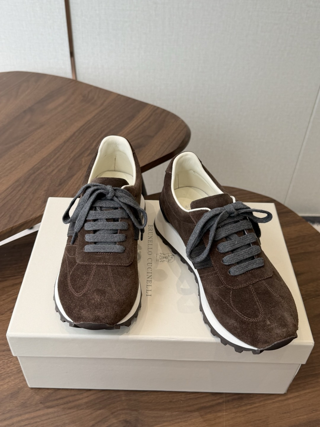 Brunello Cucinelli 26ss最新 Bc 系带 休闲鞋 鞋面进口麂皮/进口牛皮 内里进口羊毛 0.5 Brunello Cucinelli 26ss最新 Bc 系带 休闲鞋 鞋面进口麂皮/进口牛皮 内里进口羊毛 0.5