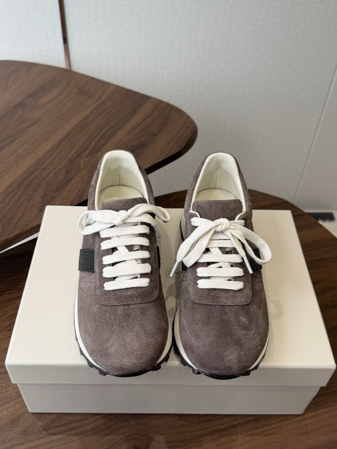Brunello Cucinelli  26ss最新 Bc 系带 休闲鞋  鞋面进口麂皮/进口牛皮 内里进口羊毛 0.5