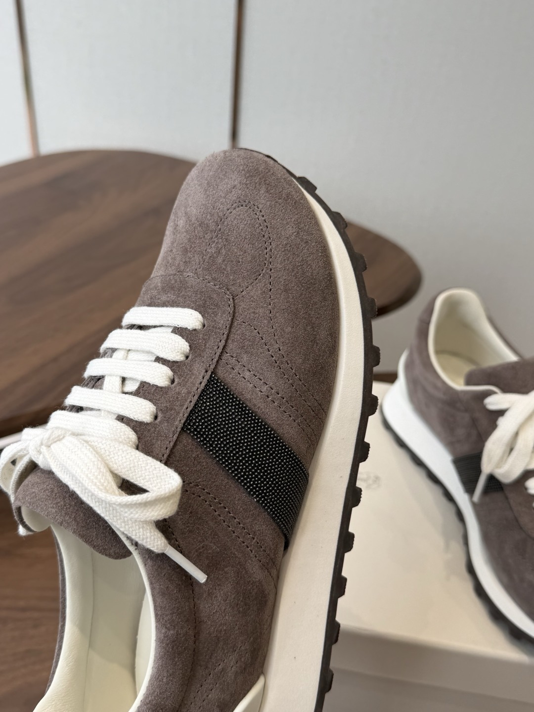 Brunello Cucinelli 26ss最新 Bc 系带 休闲鞋 鞋面进口麂皮/进口牛皮 内里进口羊毛 0.5 Brunello Cucinelli 26ss最新 Bc 系带 休闲鞋 鞋面进口麂皮/进口牛皮 内里进口羊毛 0.5