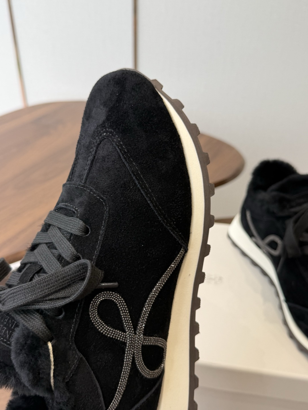 Brunello Cucinelli 26ss最新 Bc 系带 羊毛休闲鞋 鞋面进口麂皮/进口牛皮 内里进口羊毛/羊 Brunello Cucinelli 26ss最新 Bc 系带 羊毛休闲鞋 鞋面进口麂皮/进口牛皮 内里进口羊毛/羊