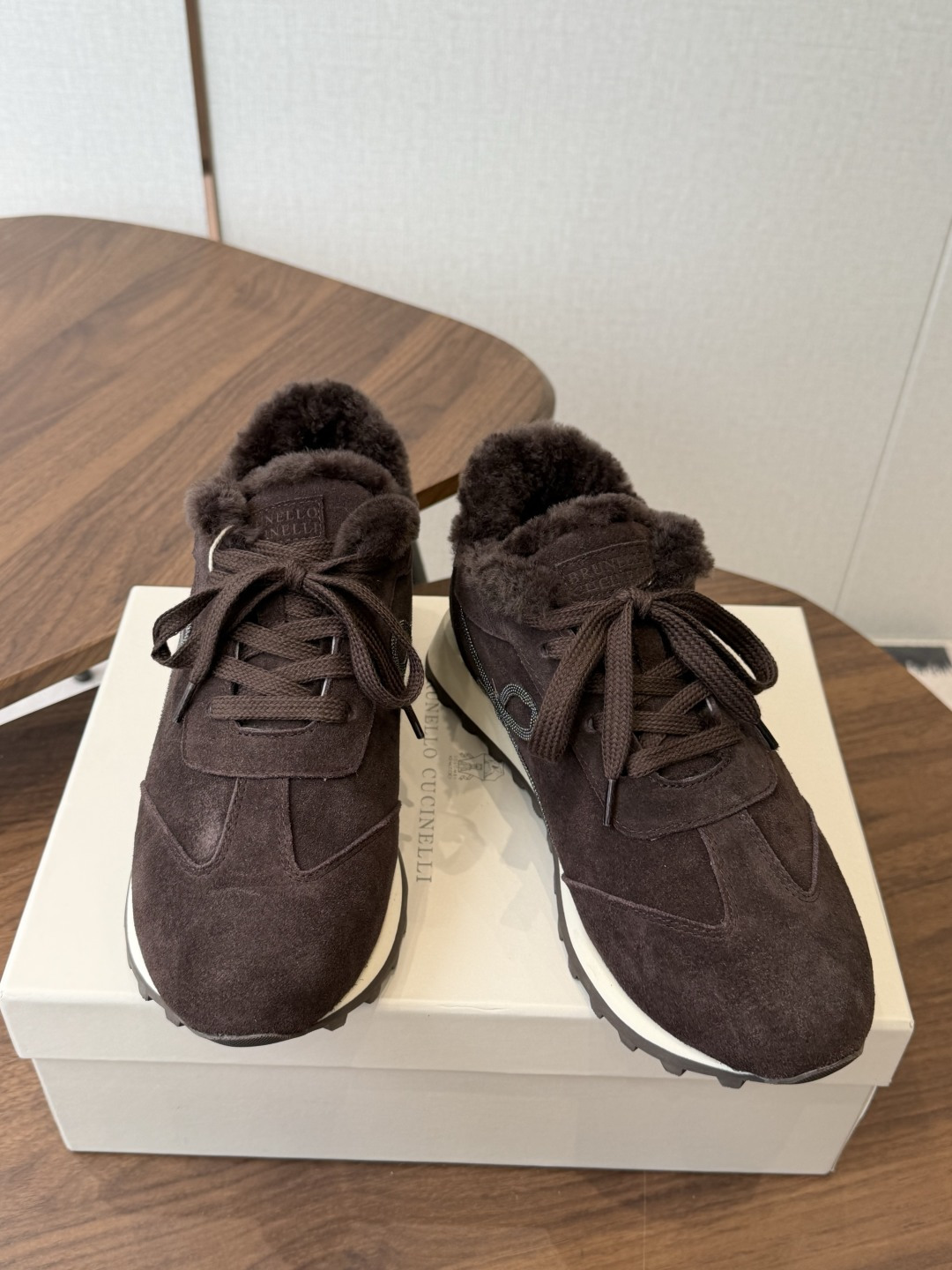 Brunello Cucinelli 26ss最新 Bc 系带 羊毛休闲鞋 鞋面进口麂皮/进口牛皮 内里进口羊毛/羊 Brunello Cucinelli 26ss最新 Bc 系带 羊毛休闲鞋 鞋面进口麂皮/进口牛皮 内里进口羊毛/羊
