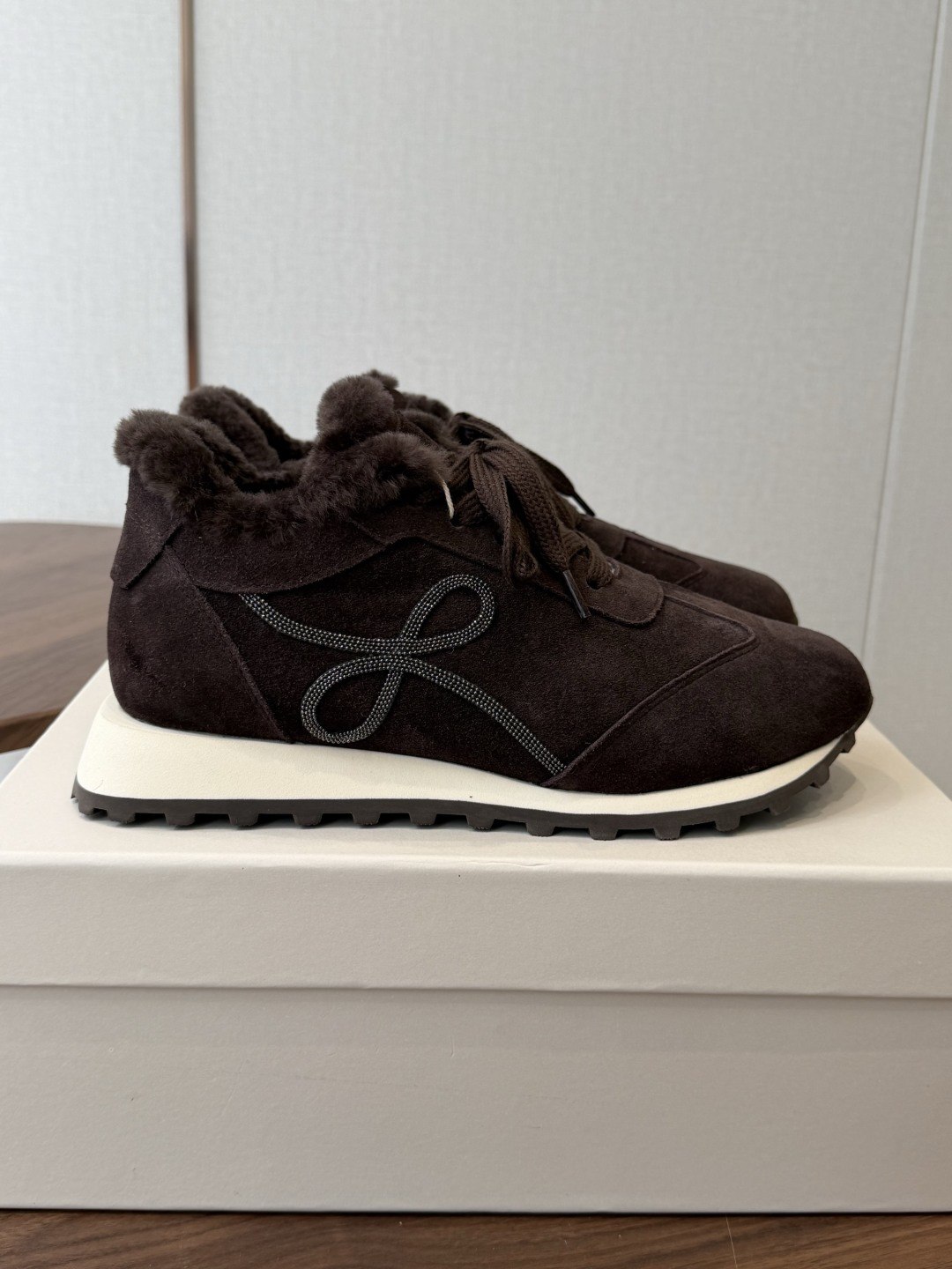Brunello Cucinelli 26ss最新 Bc 系带 羊毛休闲鞋 鞋面进口麂皮/进口牛皮 内里进口羊毛/羊 Brunello Cucinelli 26ss最新 Bc 系带 羊毛休闲鞋 鞋面进口麂皮/进口牛皮 内里进口羊毛/羊