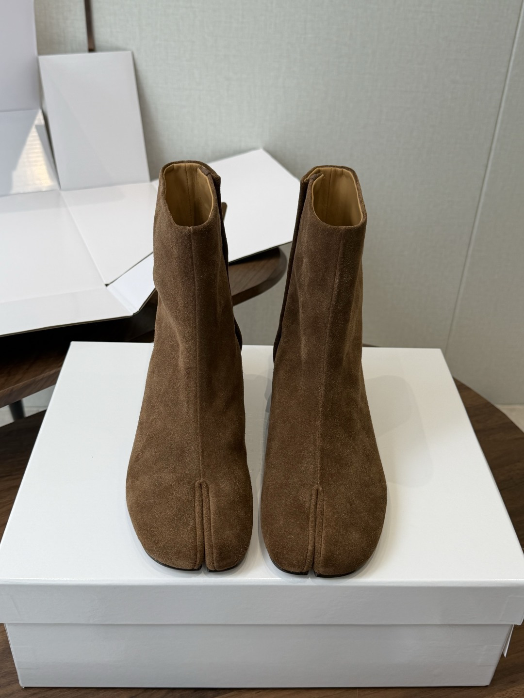 莞产（⚠️官网同步✈️盒包装） MaisonMargiela MM6 马吉拉分趾系列粗跟跟分趾靴 代购同渠道硬货（区分市