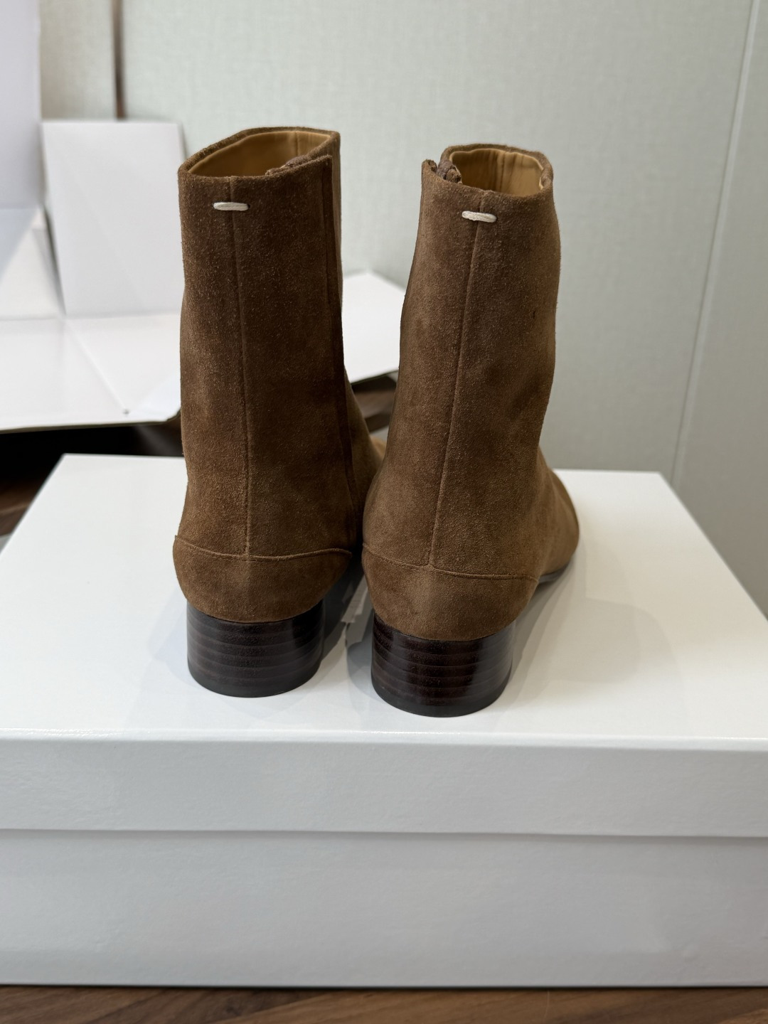 莞产（⚠️官网同步✈️盒包装） MaisonMargiela MM6 马吉拉分趾系列粗跟跟分趾靴 代购同渠道硬货（区分市