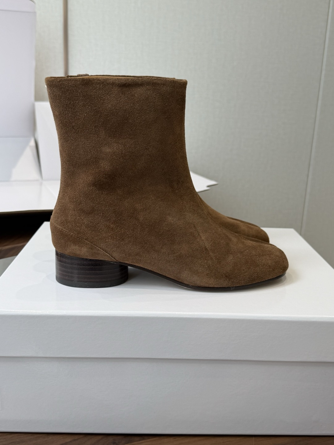 莞产（⚠️官网同步✈️盒包装） MaisonMargiela MM6 马吉拉分趾系列粗跟跟分趾靴 代购同渠道硬货（区分市