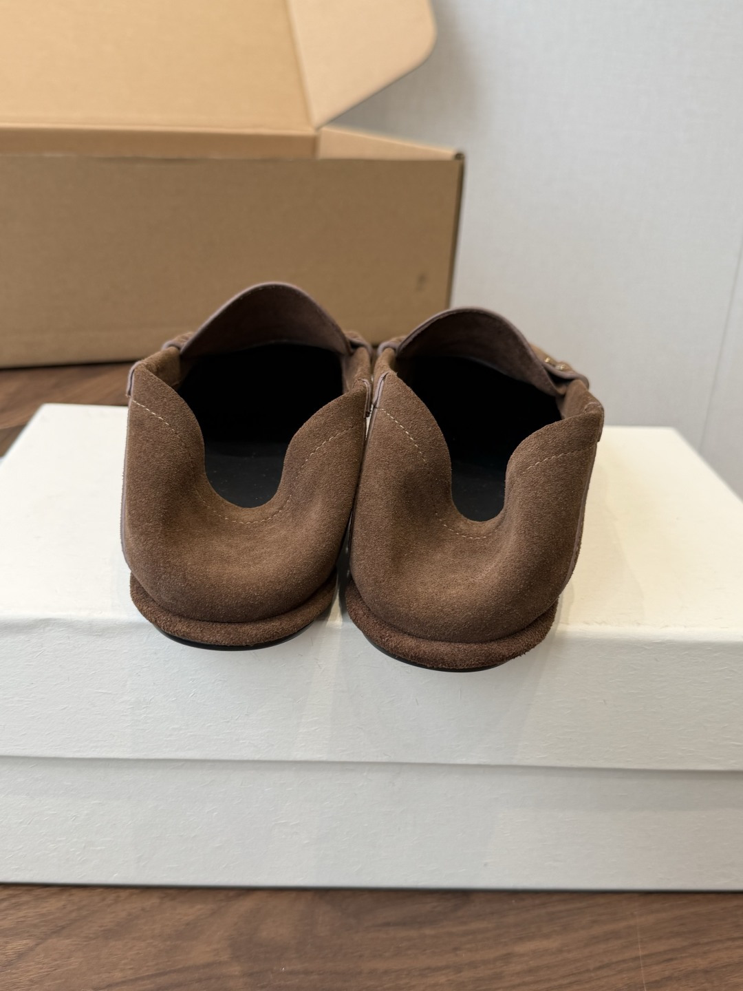 Saint Laurent Brown Logo Loafers