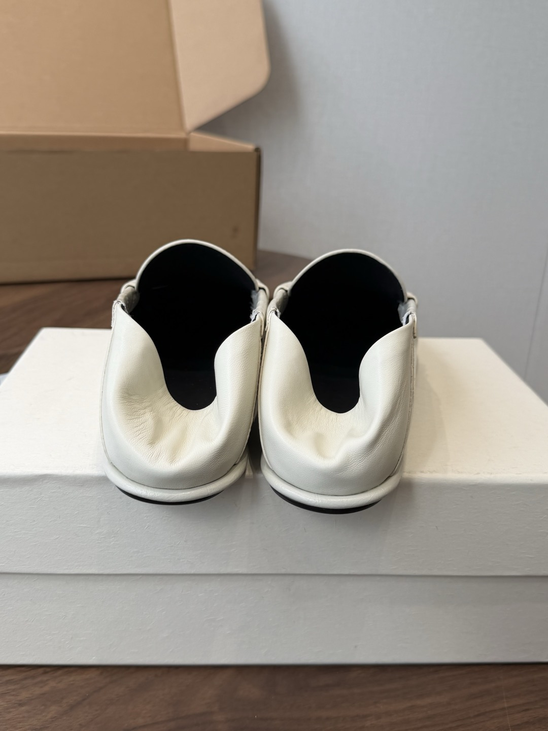 Saint Laurent White Croc-Effect Loafers