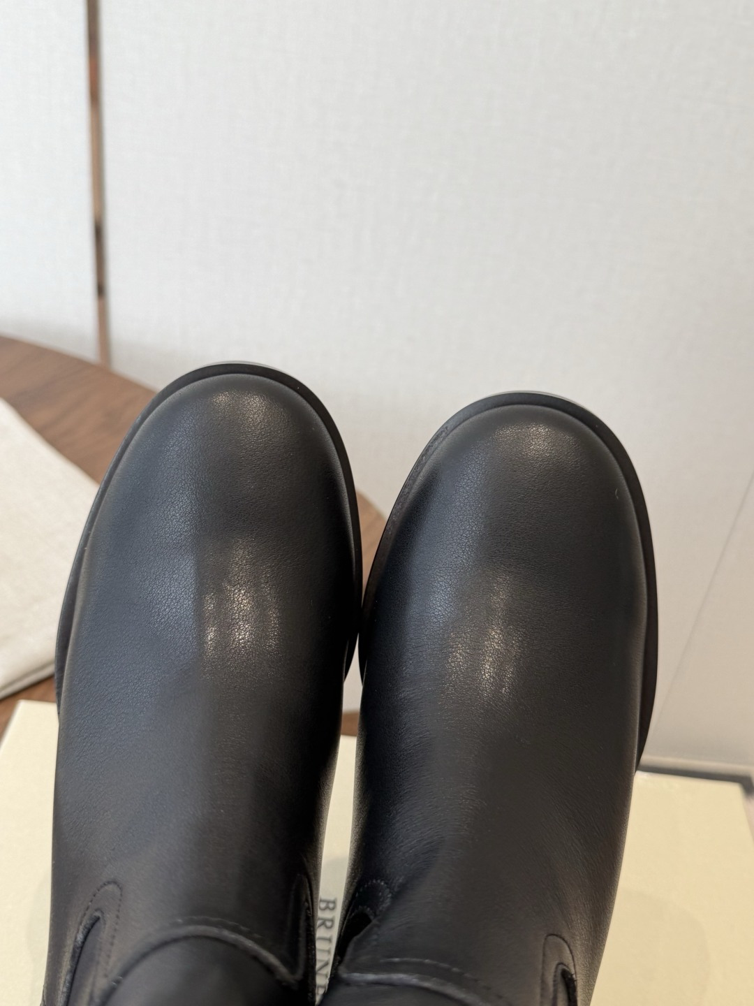 Black Round-Toe Boots