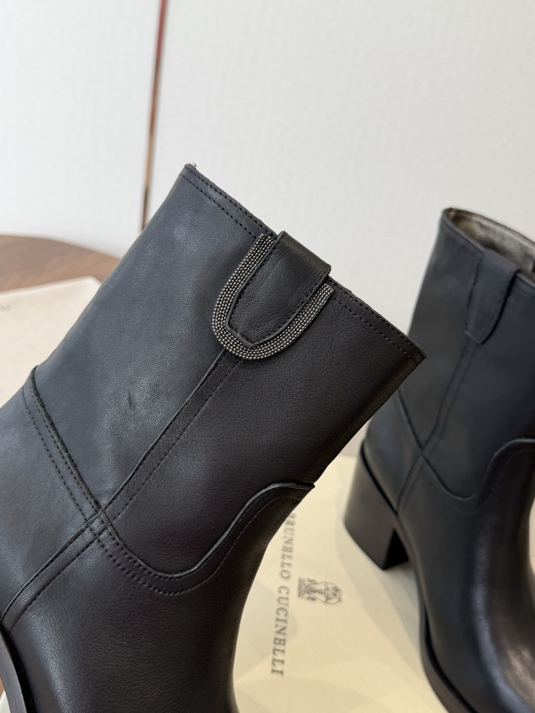 Black Round-Toe Boots