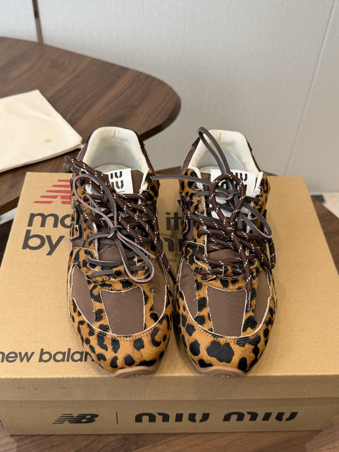 Leopard Print Lace Up Sneakers