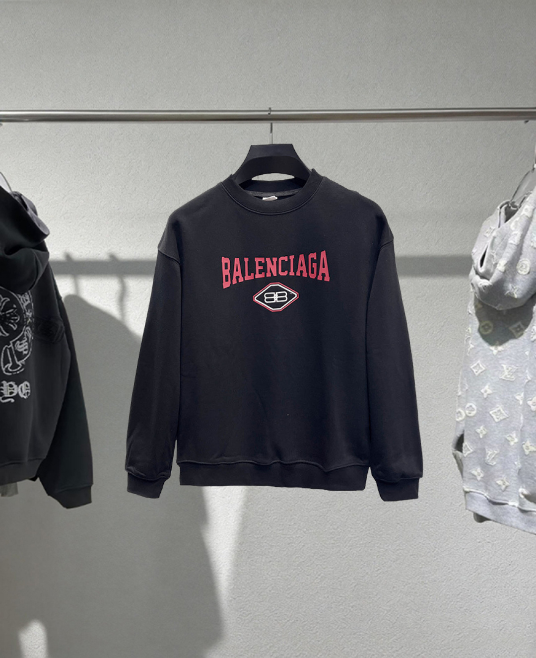P125 Apoyo después del año nuevo Balenciaga 2025ss Otoño/Invierno nueva temporada, sudadera de manga larga con cuello r…