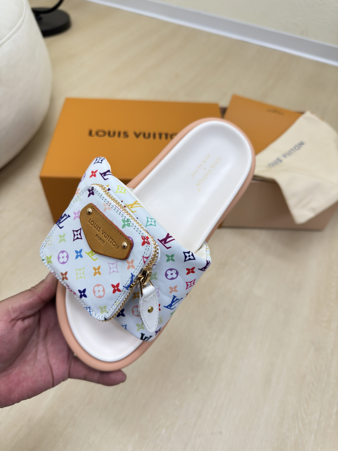 NO:459521,Original 5 colors into small bags, old-fashioned slippers, slippers, slippers19860909原版5色入 小包包 老花拖鞋,拖鞋,slippers,Women's Shoes