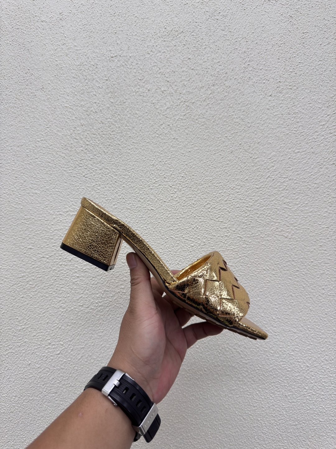 NO:424105,BV arco Mule 4.5cm paired square heel genuine leather braided slippers, slippers, bottega veneta, slippers19860909BV arco Mule 4.5cm 对版方跟 真皮编织 拖鞋,拖鞋,bottega veneta,slippers,Women's Shoes