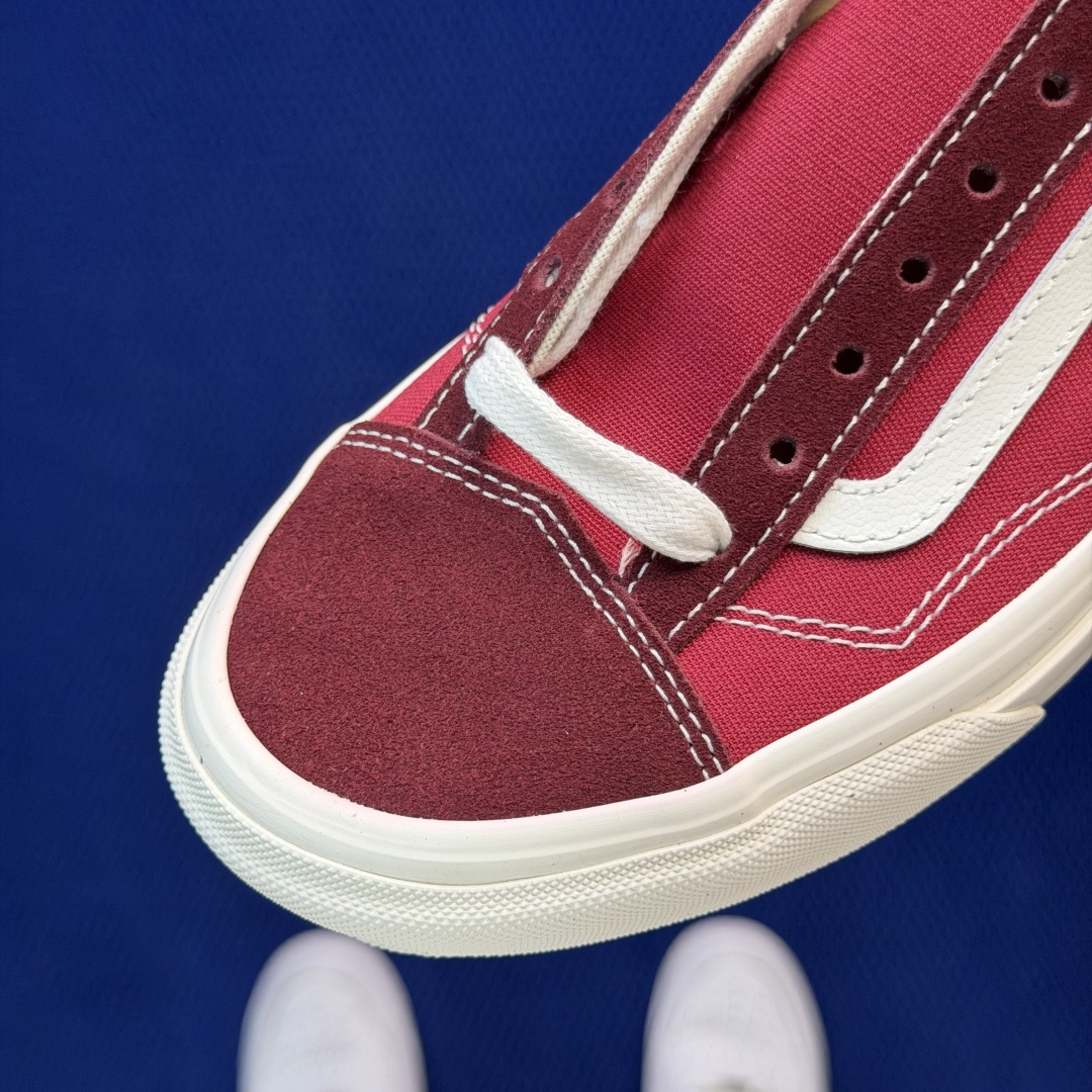虎扑版！Vans Style 36 低帮 K02V纯原级别外贸订单！万斯经典 硫化帆布板鞋正品海鸥线 鞋