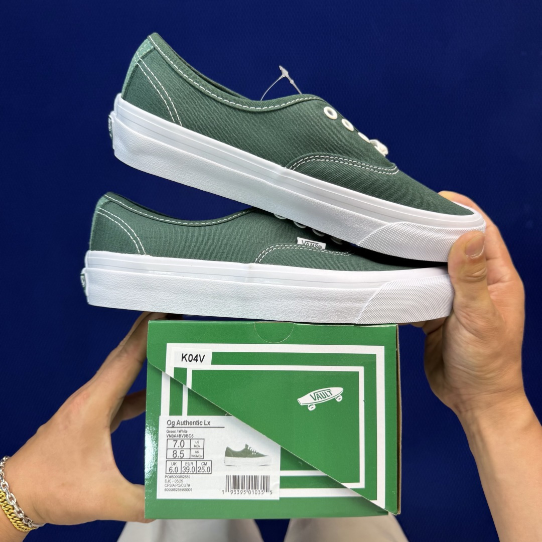 虎扑版！Vans Authentic 安纳海姆 K04V纯原级别外贸订单！万斯经典 硫化帆布板鞋正品海鸥