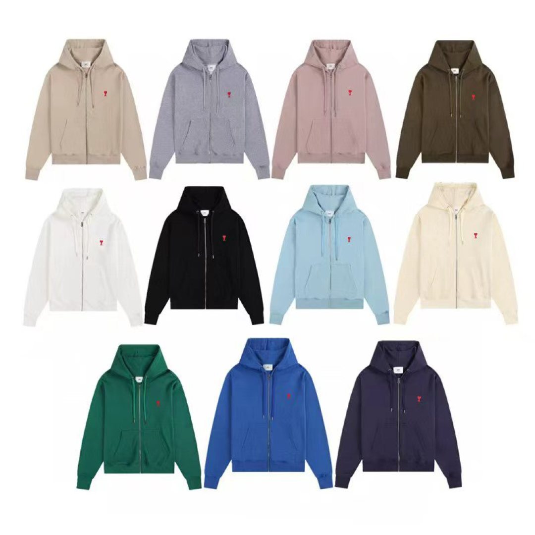 “High-Quality Women’s Clothes with Ami’s Little Love Zipper in 11 Colors – Sizes S to XL” - 图片 3