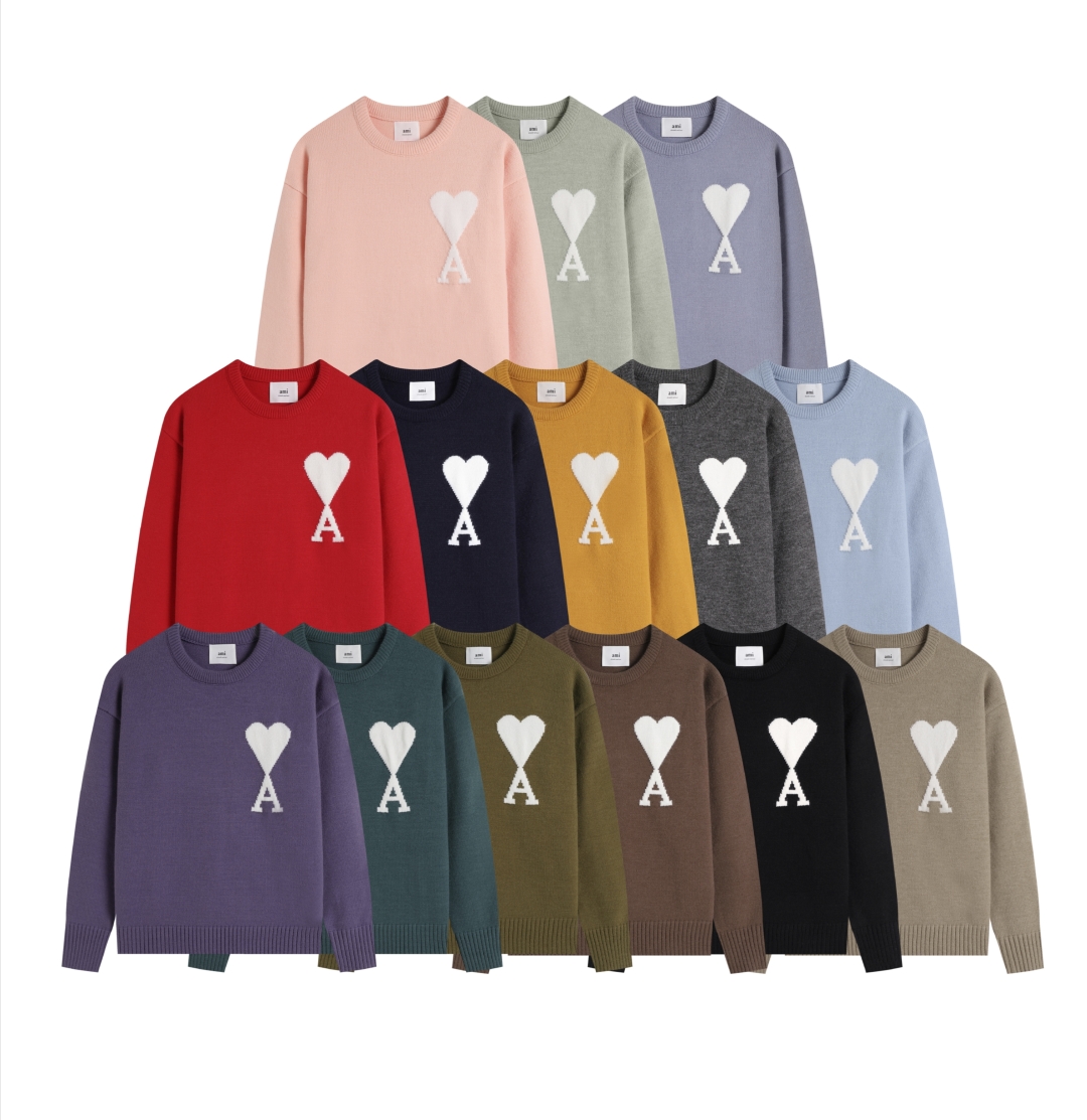 “High Quality Women’s Knit Sweater Collection for Fall and Winter in 14 Colors – Ami2025” - 图片 1