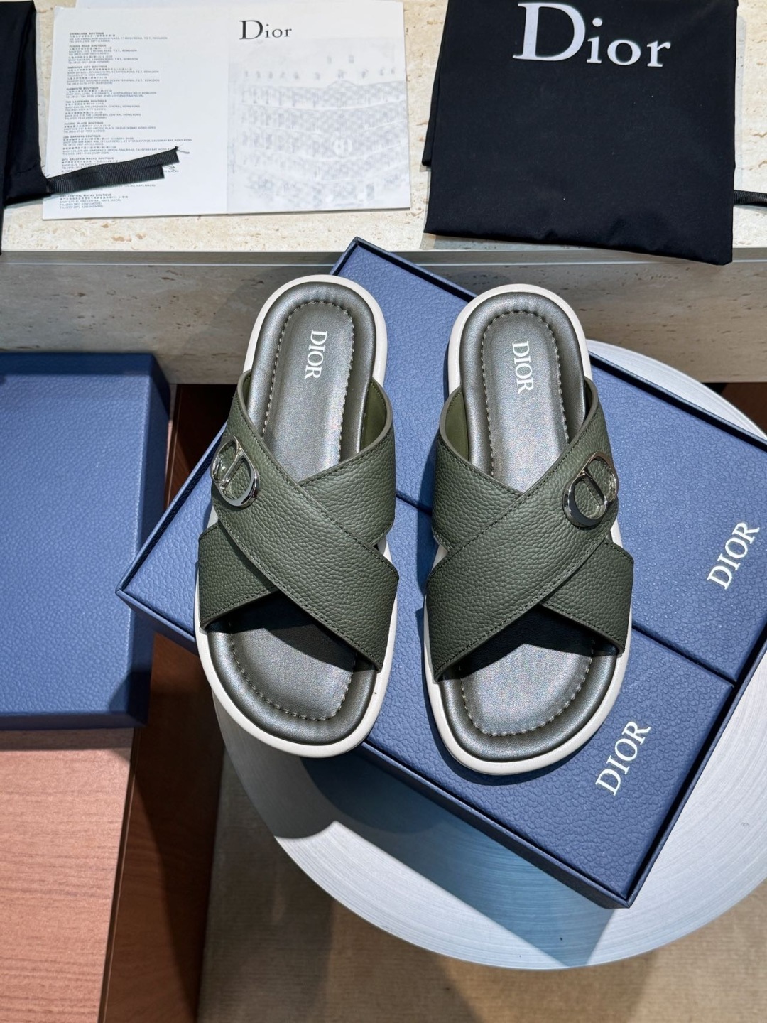 Dior Alias Men's Leather Sandals - Elegant Summer Comfort, Sizes 39-44 4 cmp m1749660788653 7487