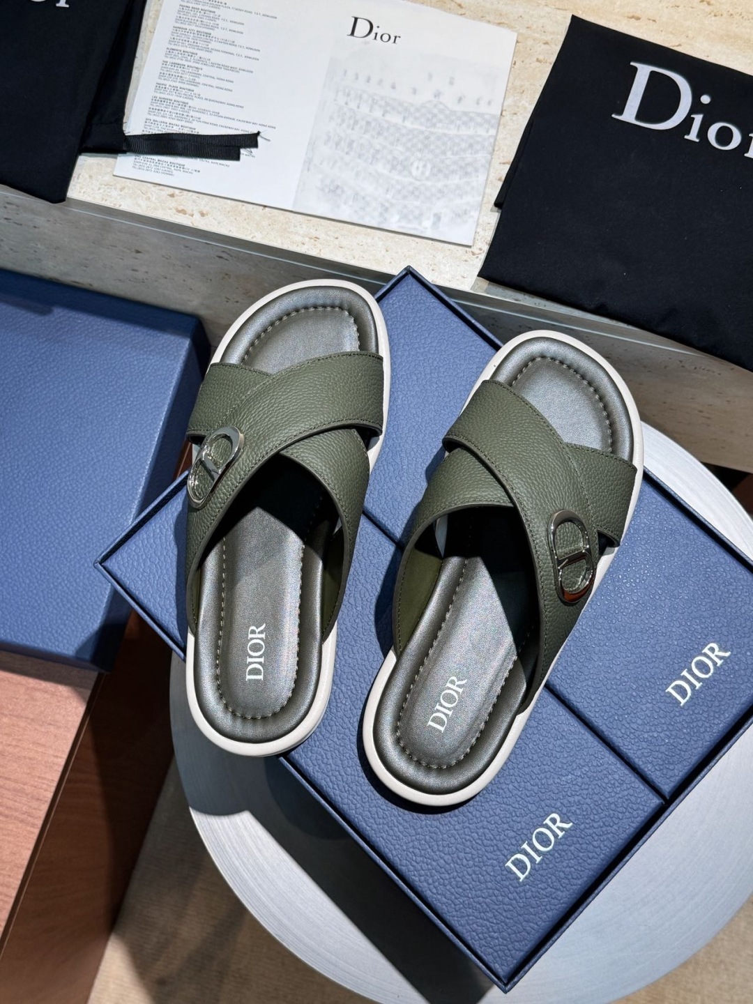 Dior Alias Men's Leather Sandals - Elegant Summer Comfort, Sizes 39-44 5 cmp m1749660788657 8867