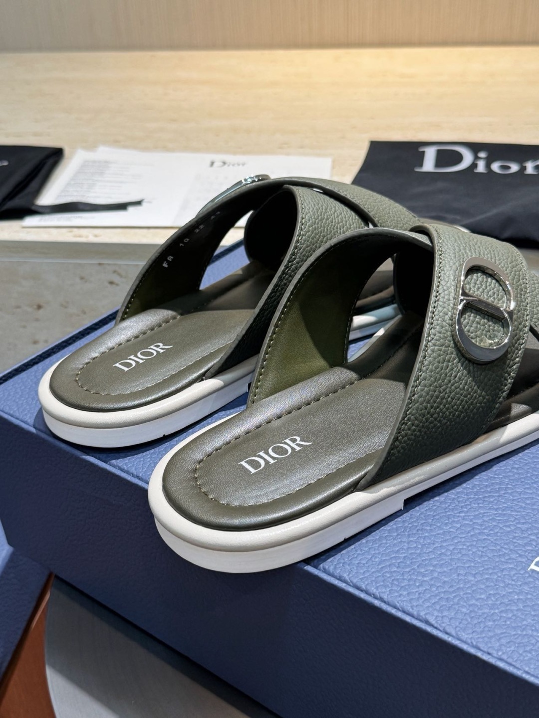Dior Alias Men's Leather Sandals - Elegant Summer Comfort, Sizes 39-44 7 cmp m1749660788659 1472
