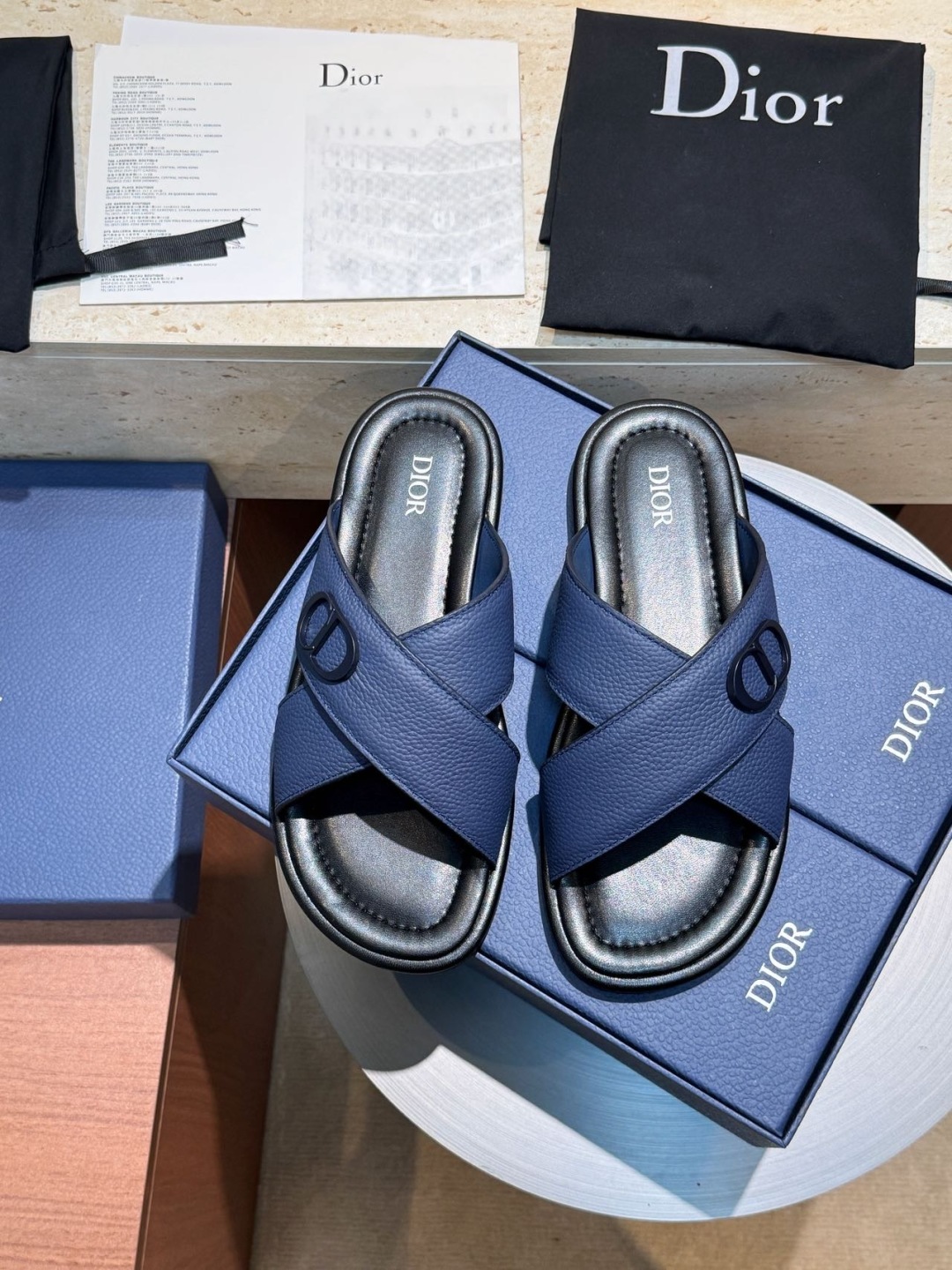 נעליים גברים Dior Alias מעור הנוחיות Oblique מעור מושבע באיכות ייצורית 3 cmp m1749660804663 5752