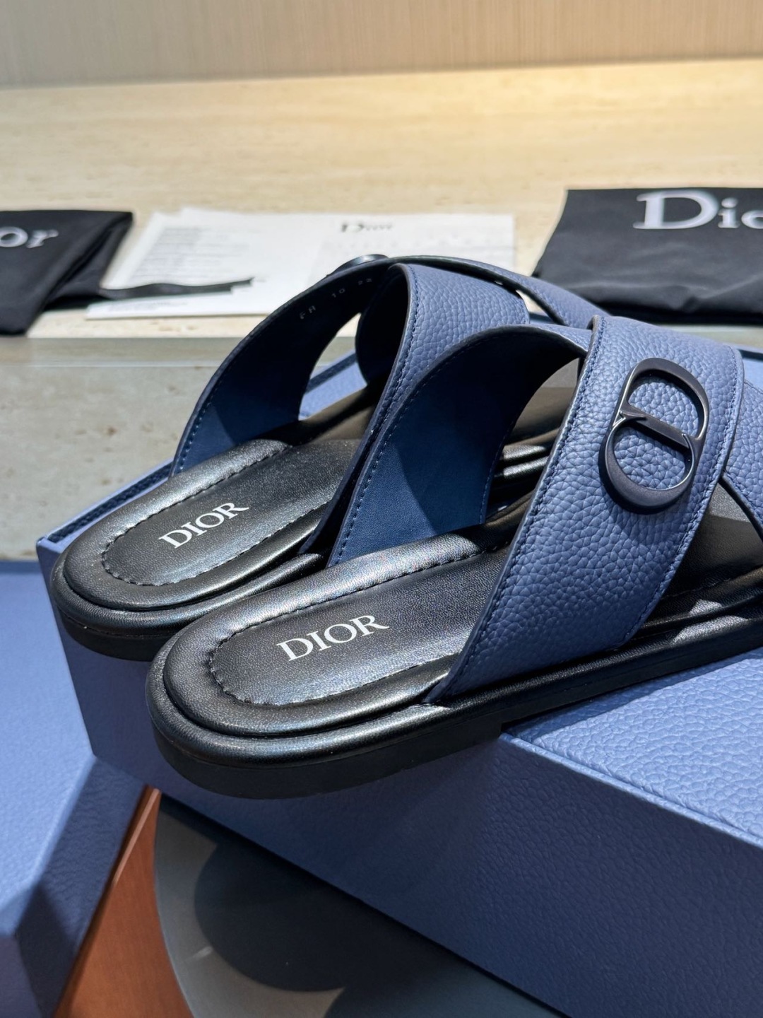נעליים גברים Dior Alias מעור הנוחיות Oblique מעור מושבע באיכות ייצורית 7 cmp m1749660804668 3154